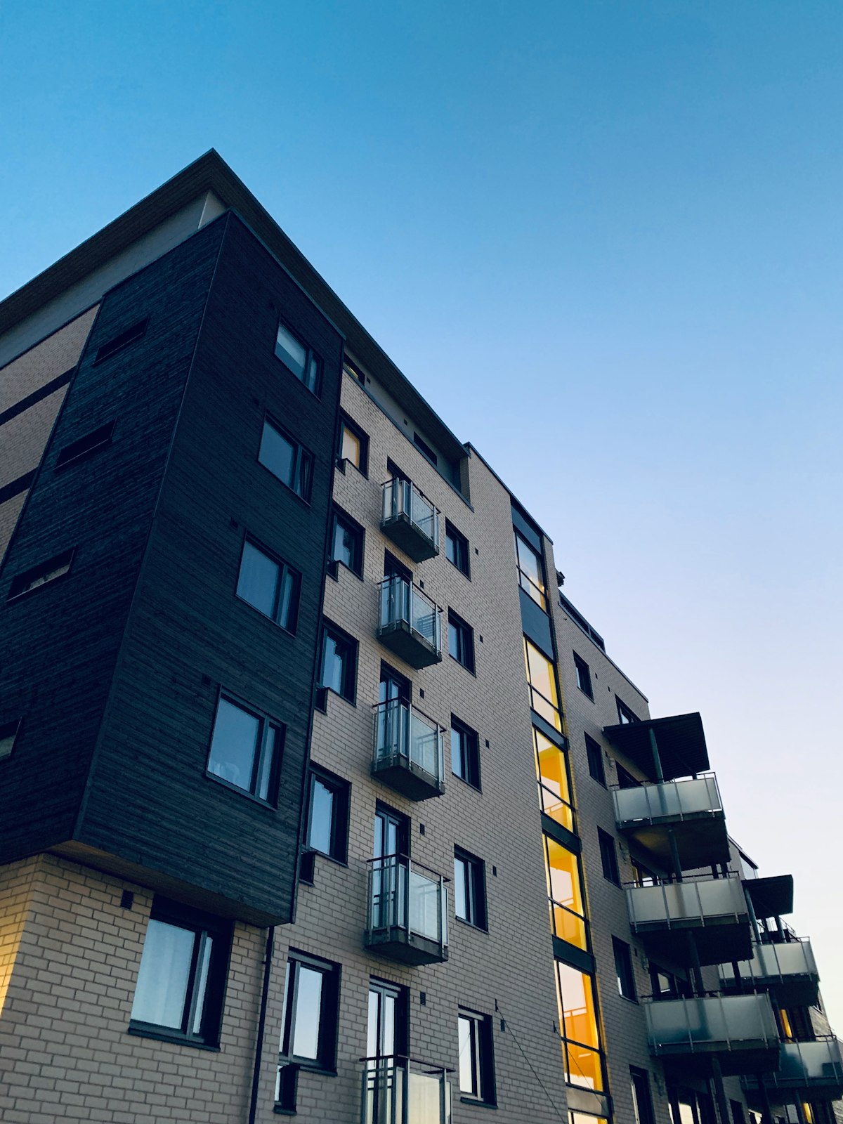 Contemporary high-rise residential building